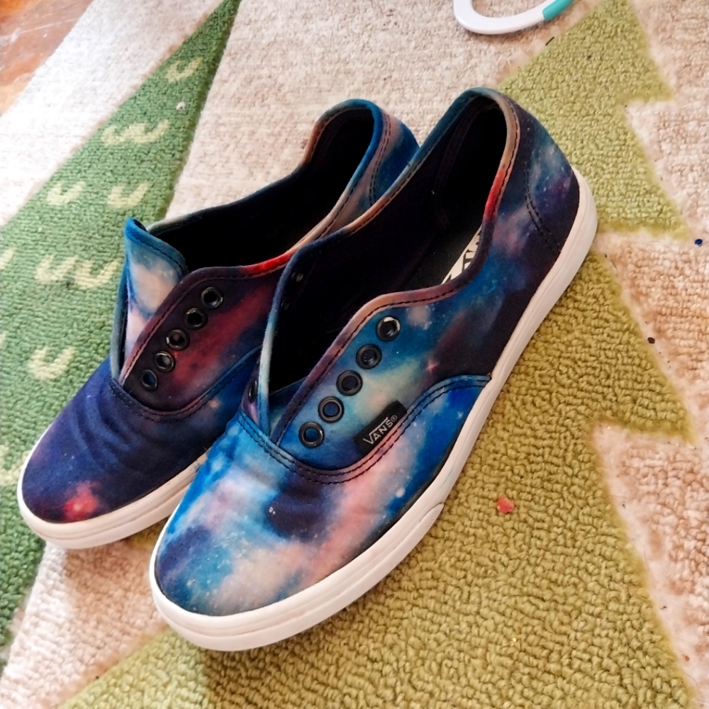 Girls vans tri-color like universe
